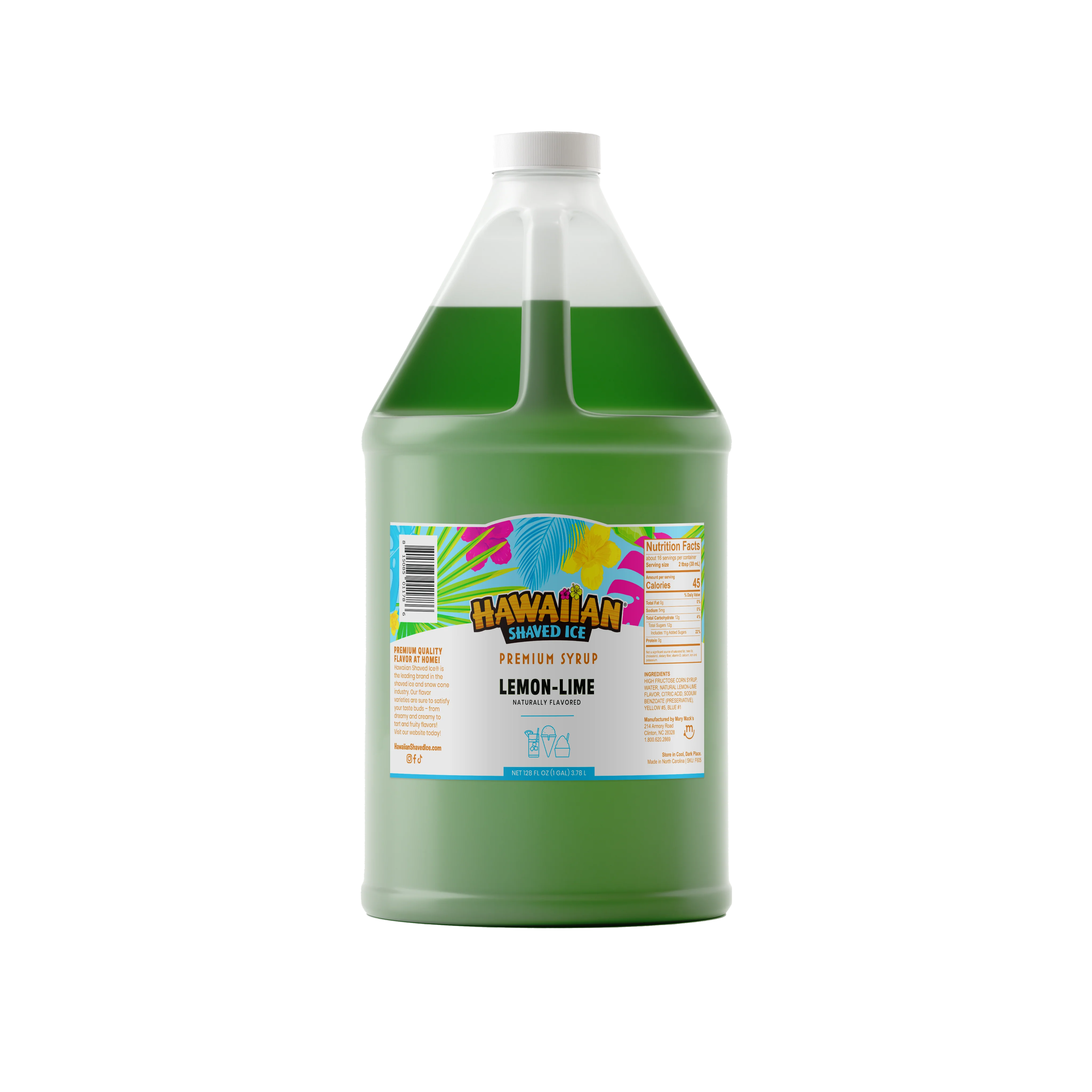Syrups Sold in Gallons
